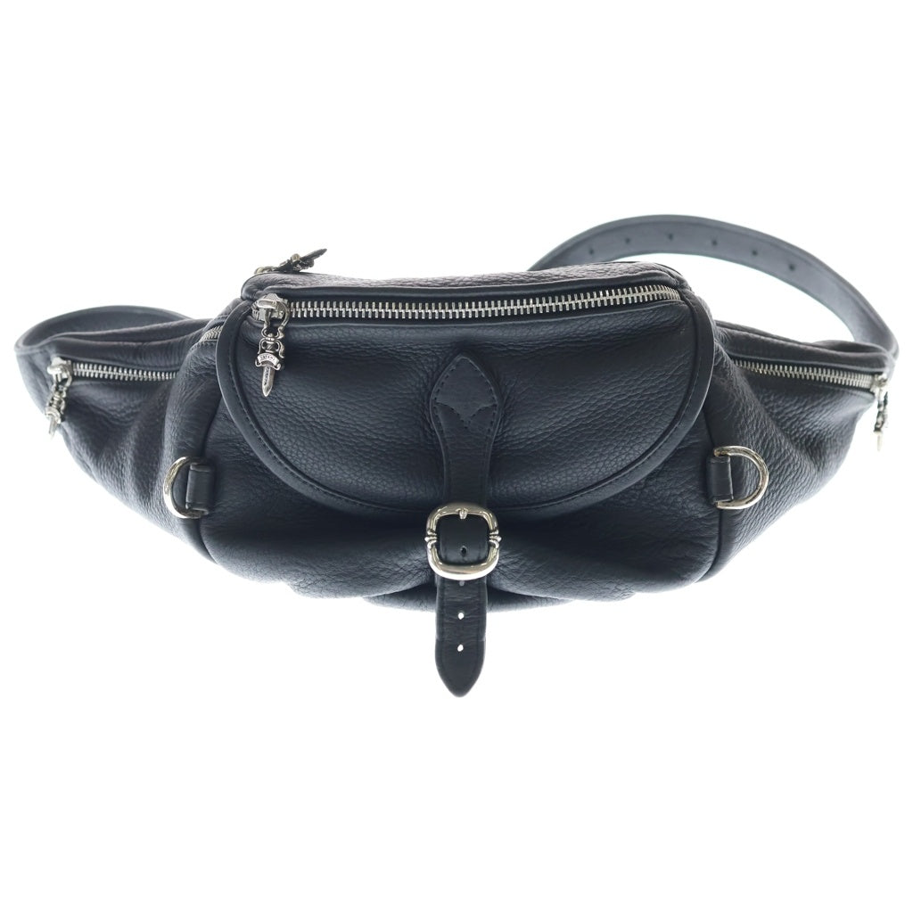 CHROME HEARTS クロムハーツ #1 SNAT PACK スナットパック ダガージップ ガンスリンガーベルト レザーウエストバッグ ブラック CHROME HEARTS(クロムハーツ) #1 SNAT PACK スナットパック