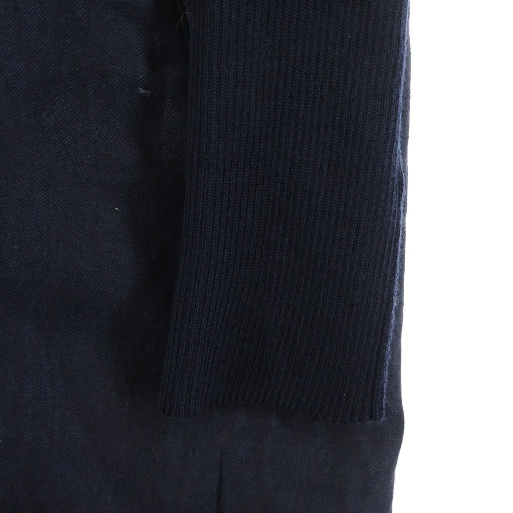 Y's(ワイズ) 15AW 裏地キルティング ウール混 リバーシブルロングコート レディース ネイビー YY-C06-804