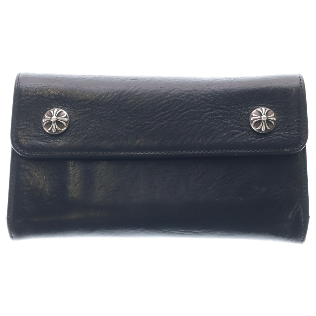 CHROME HEARTS(クロムハーツ) WAVE ウェーブ レザーウォレット 財布 ブラック