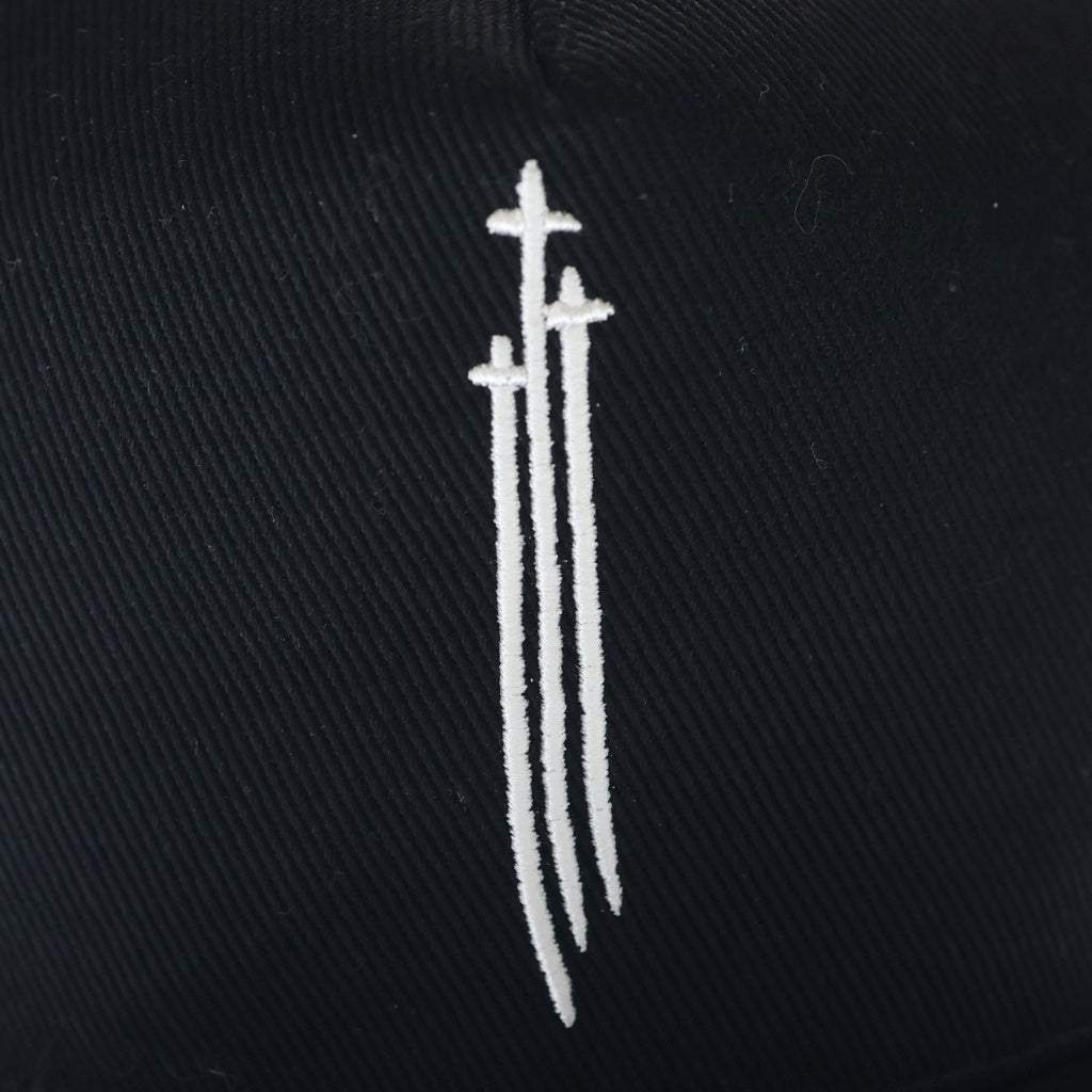 CHROME HEARTS(クロムハーツ) RS3 BASEBALL CAP フロントモチーフ刺繍 クロスボール ベースボールキャップ 帽子 ブラック