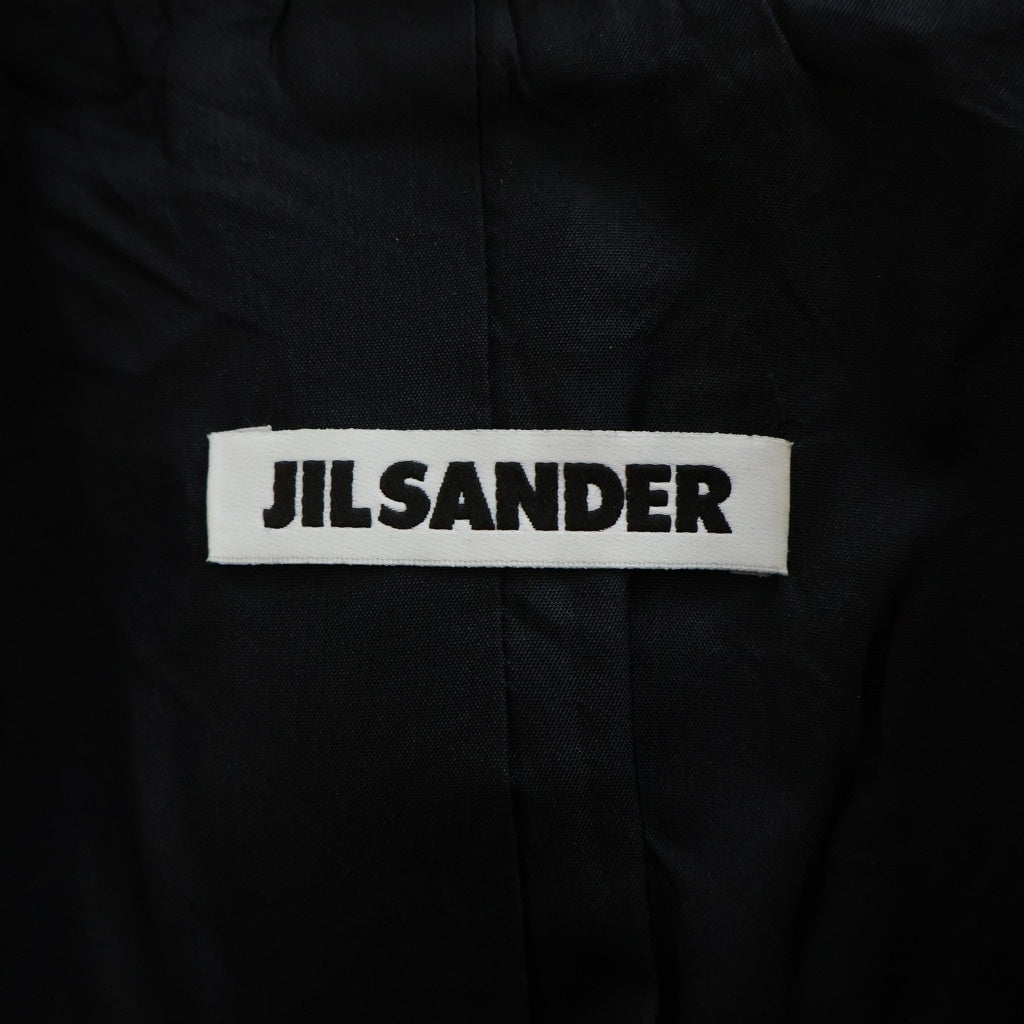 JIL SANDER(ジルサンダー) シルク混 カシミヤ シングルテーラードジャケット グレー レディース