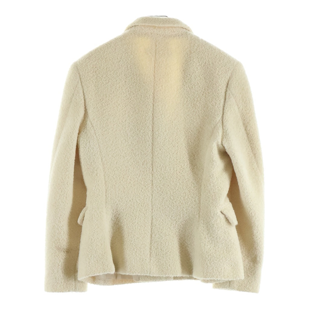 JIL SANDER(ジルサンダー) 90S VINTAGE ヴィンテージ アルパカウール セットアップスーツ シングルテーラードジャケット ミドルスカート レディース アイボリー
