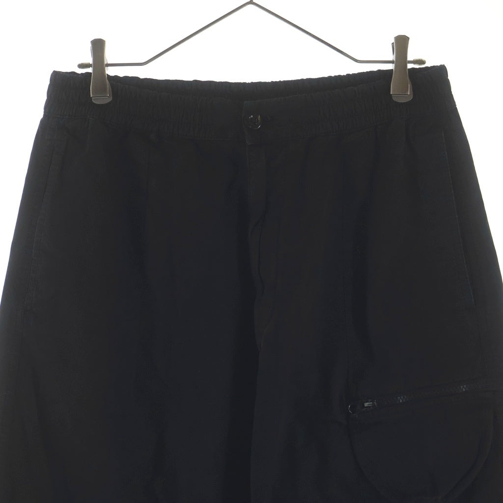 C.P. Company(シーピーカンパニー) MICROREPS BOXY CARGO LENS PANTS 製品染 マイクロレップス ボクシーカーゴレンズパンツ ブラック 18CMPA094A 006475G