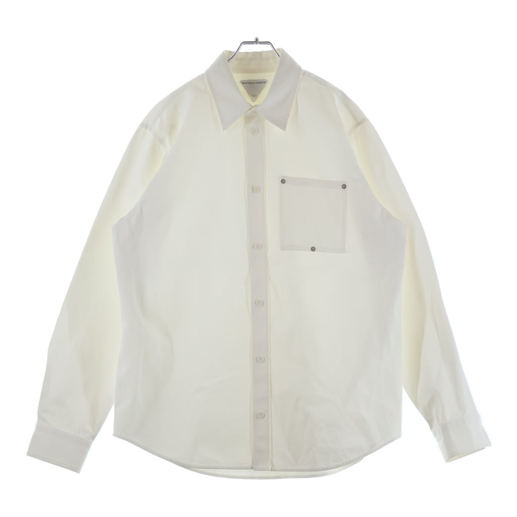 BOTTEGA VENETA(ボッテガヴェネタ) コットンツイル 長袖シャツジャケット ホワイト 702220 V1J10