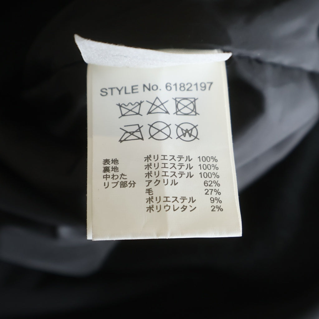 AVIREX(アヴィレックス) ROARGUNS別注 TYPE MA-1 CREW NECK WAPPEN CUSTOM 袖ワッペンカスタム 中綿クルーネックプルオーバー ブラック 6182197