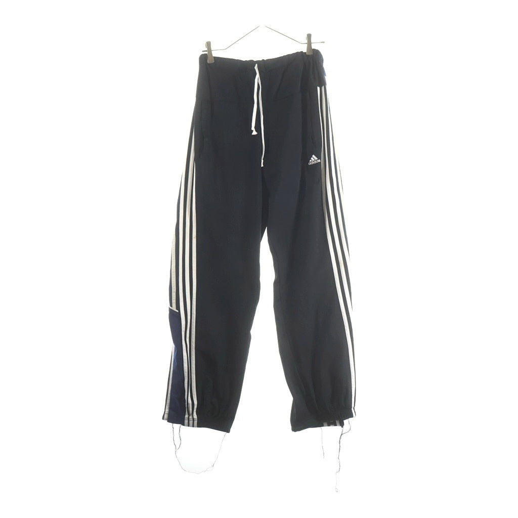 DISCOVERED(ディスカバード) ×adidas アディダス 再構築 ドッキング加工 トラックパンツ ブラック
