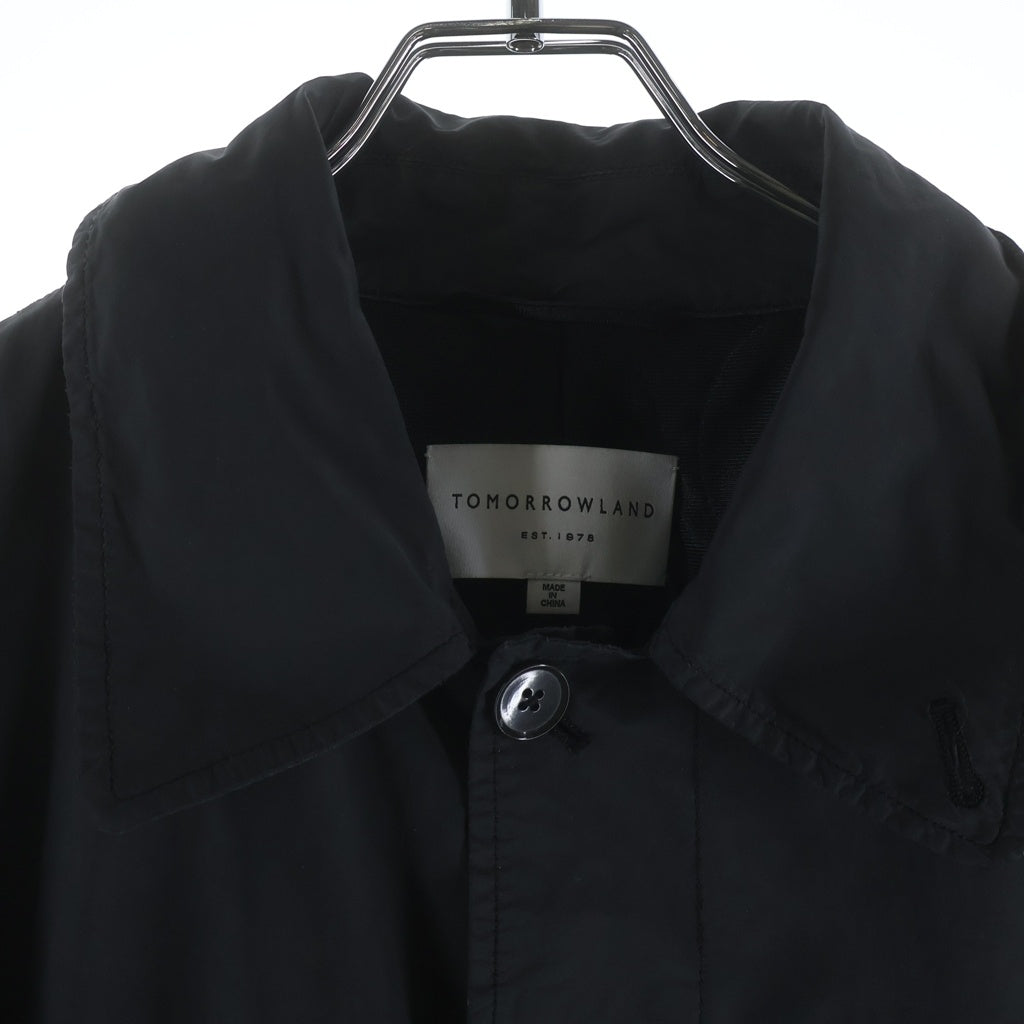 TOMORROWLAND(トゥモローランド) 18AW 製品染 ステンカラーコート ブラック 63-09-85-09102