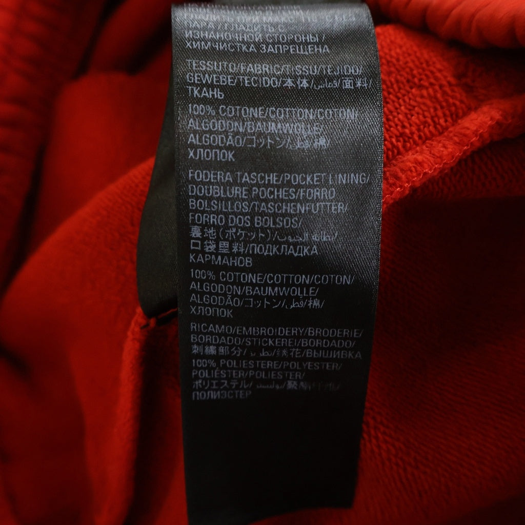 BALENCIAGA(バレンシアガ) 22SS Political Campaign Sweat Shorts ポリティカル キャンペーンロゴ刺繍 スウェットショーツ ハーフパンツ レッド 676137 TKVI9