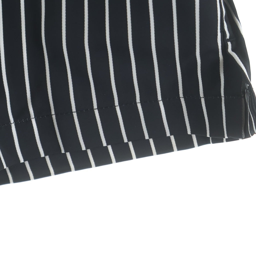 BALENCIAGA(バレンシアガ) BOXER SHORTS ストライプ柄 ボクサーショーツ ハーフパンツ ブラック/ホワイト 673304 4C2B5
