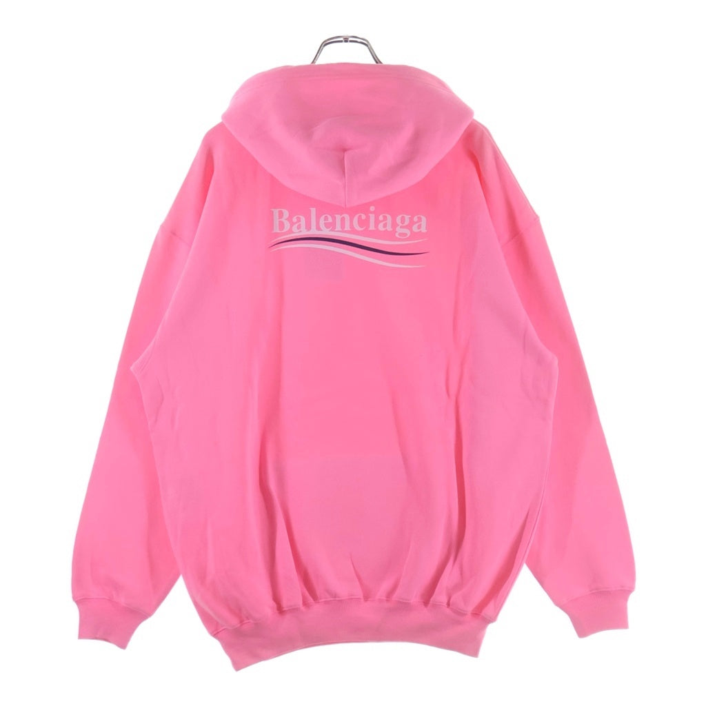 BALENCIAGA(バレンシアガ) 22AW キャンペーンロゴプリント プルオーバースウェットパーカー フーディー ピンク 578135 TJVD4