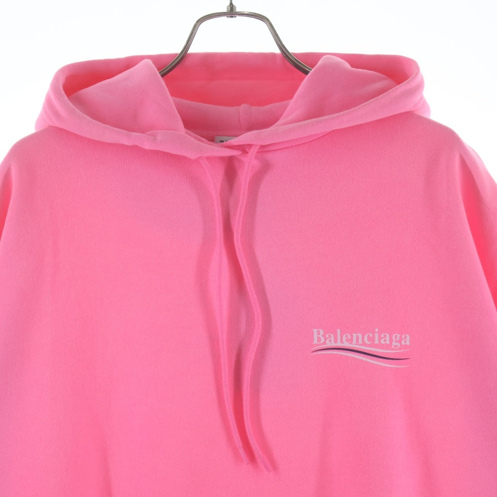 BALENCIAGA(バレンシアガ) 22AW キャンペーンロゴプリント プルオーバースウェットパーカー フーディー ピンク 578135 TJVD4