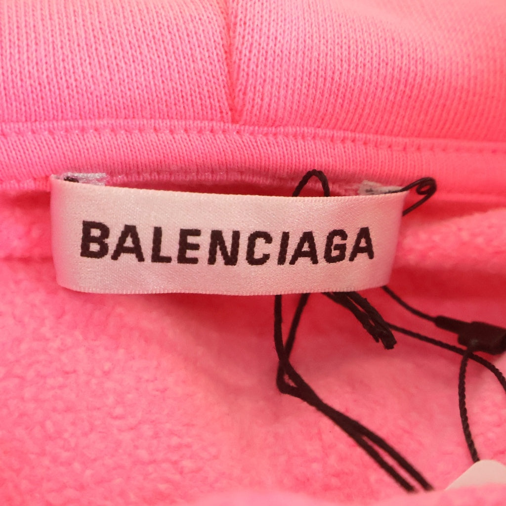 BALENCIAGA(バレンシアガ) 22AW キャンペーンロゴプリント プルオーバースウェットパーカー フーディー ピンク 578135 TJVD4