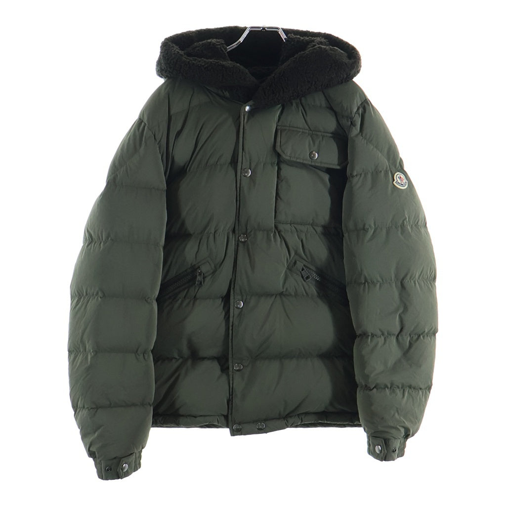 MONCLER(モンクレール) 24AW MARCELETTES ボア付 フーデッド ショートダウンジャケット カーキ J20911A00149