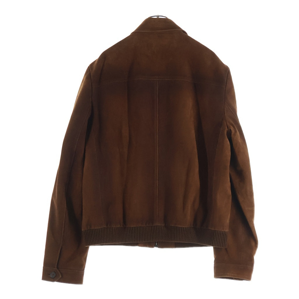 PRADA(プラダ) スウェードレザージャケット ジップアップブルゾン ブラウン UPW046