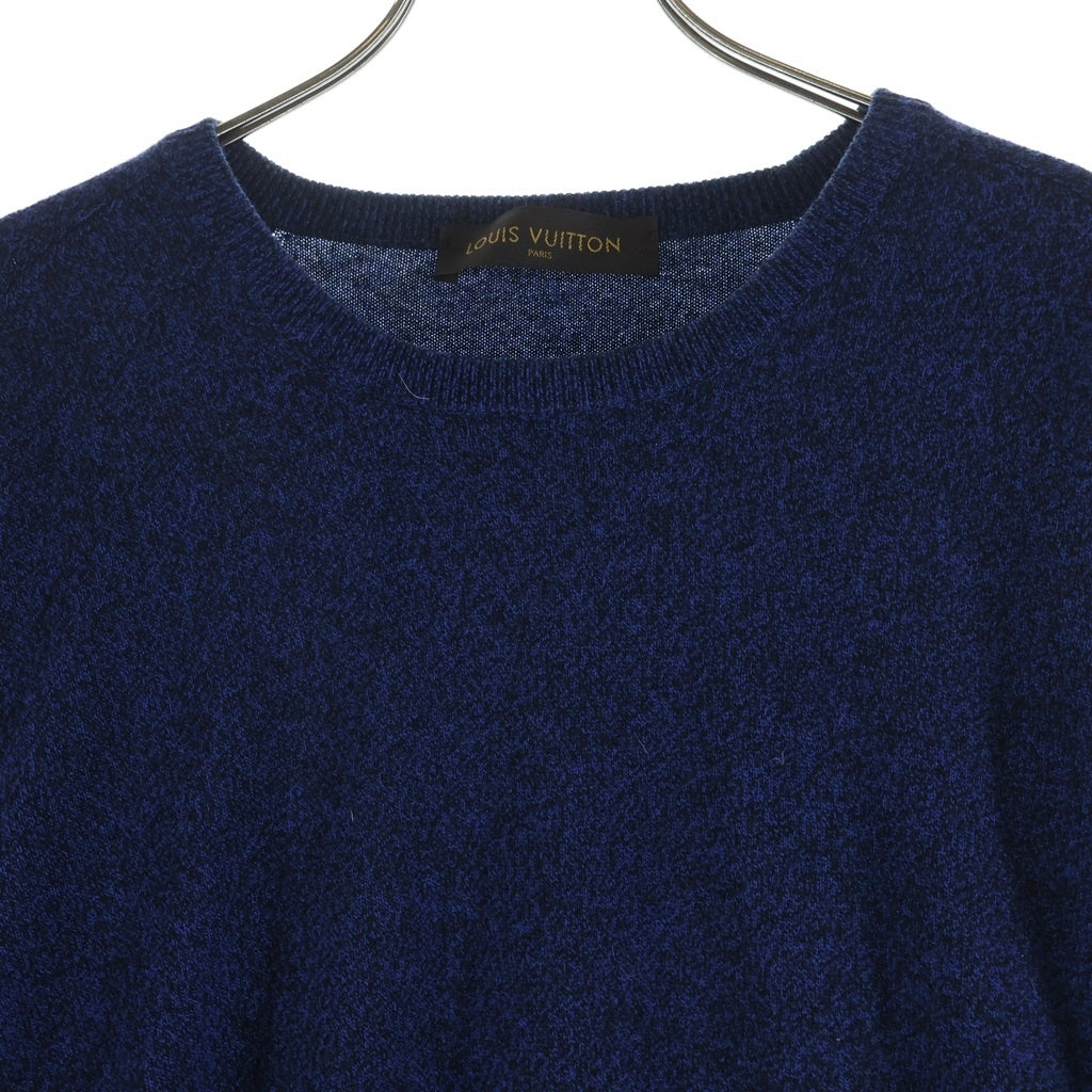 LOUIS VUITTON(ルイヴィトン) クルーネック カシミヤニットセーター ブルー RM161Q KC7 H7N43W