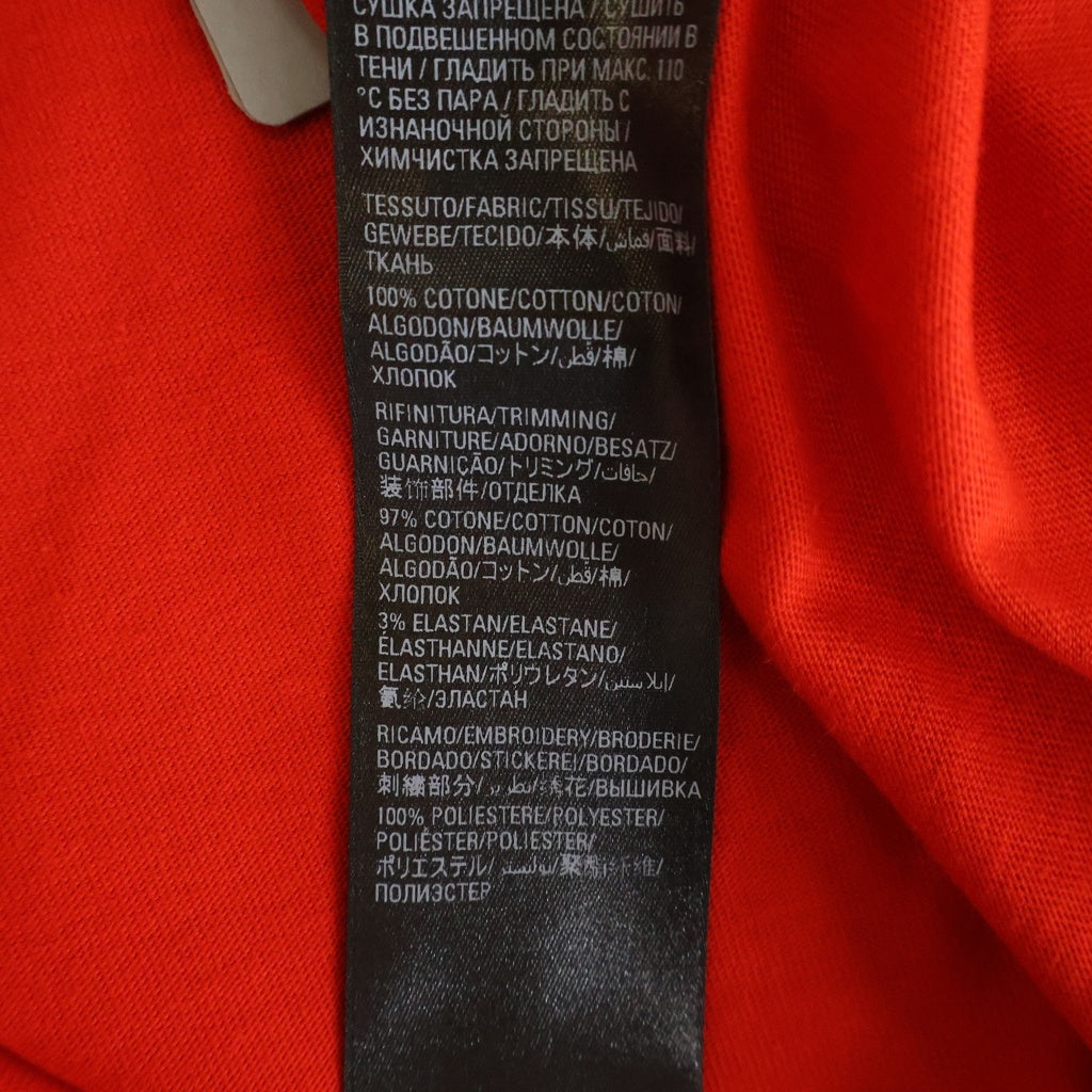 BALENCIAGA(バレンシアガ) 21SS Political Campaign Oversized Tee ポリティカル キャンペーンロゴ刺繍Tシャツ 半袖クルーネックカットソー レッド 641655 TKVJ1