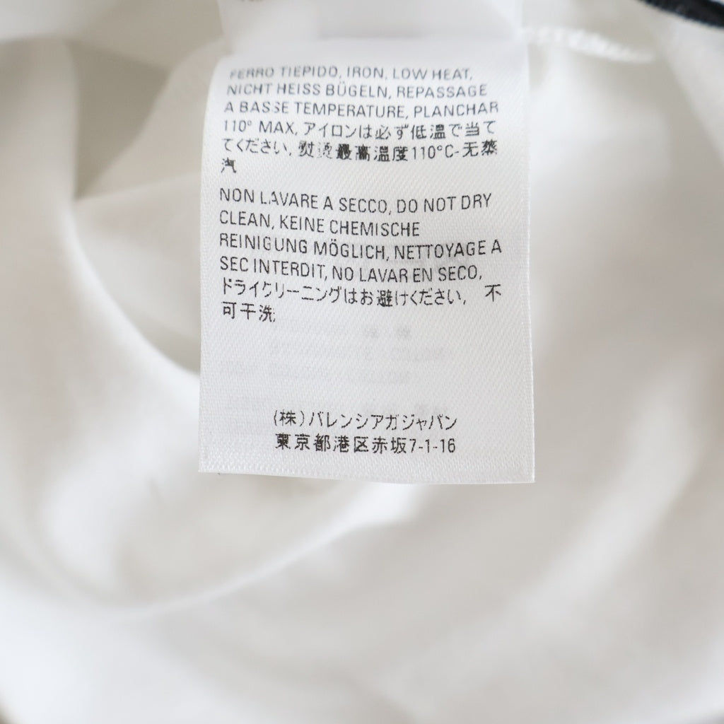 BALENCIAGA(バレンシアガ) 21AW Political Campaign Large Fit Tee ポリティカル キャンペーンロゴプリントTシャツ 半袖クルーネックカットソー ホワイト 620969 TIV52