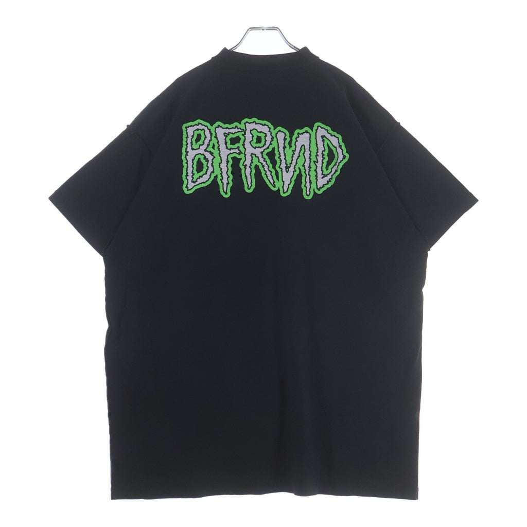 BALENCIAGA(バレンシアガ) 24AW BFRND Series Music Inside Out T-Shirt インサイドアウト ミュージックプリントTシャツ 半袖クルーネックカットソー ブラック 787358 TQVG8