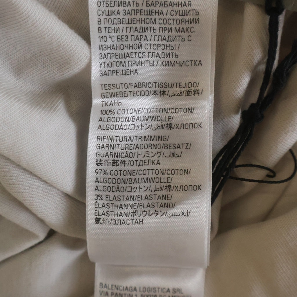 BALENCIAGA(バレンシアガ) 24AW BFRND Series Music Inside Out T-Shirt インサイドアウト ミュージックプリントTシャツ 半袖クルーネックカットソー ベージュ 787358 TQVG8