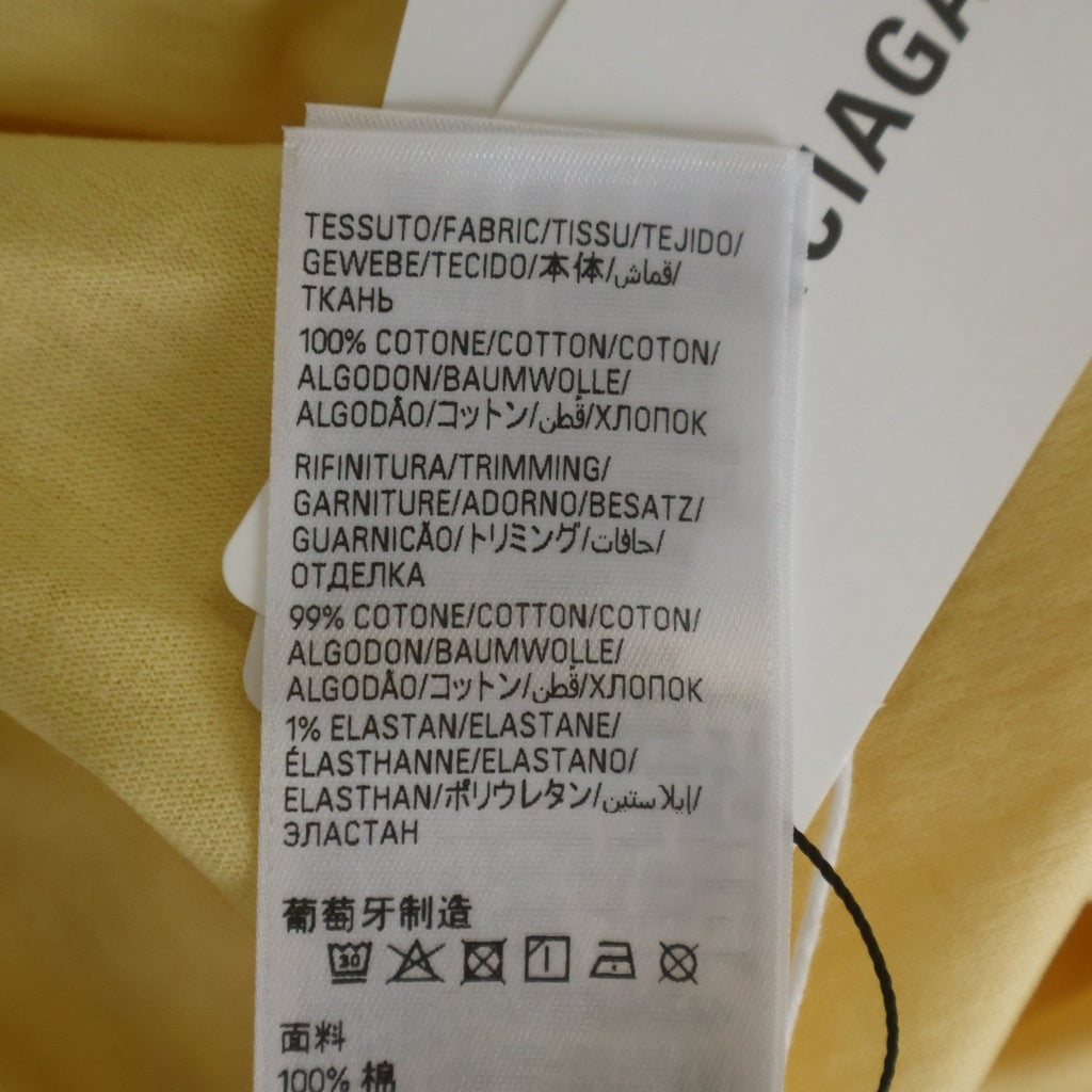 BALENCIAGA(バレンシアガ) WFP World Food Programme 両面ラバープリントTシャツ 半袖クルーネックカットソー イエロー 764235 TSVS9