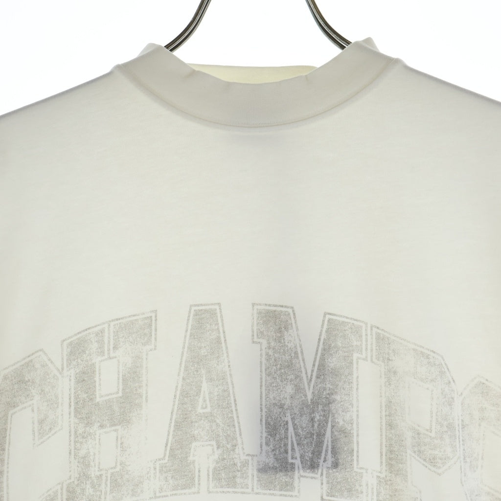 BALENCIAGA(バレンシアガ) 25SS Over Champs-Elysees T-Shirt フロントプリント オーバーサイズTシャツ 半袖クルーネックカットソー ホワイト 787349 TRVN1