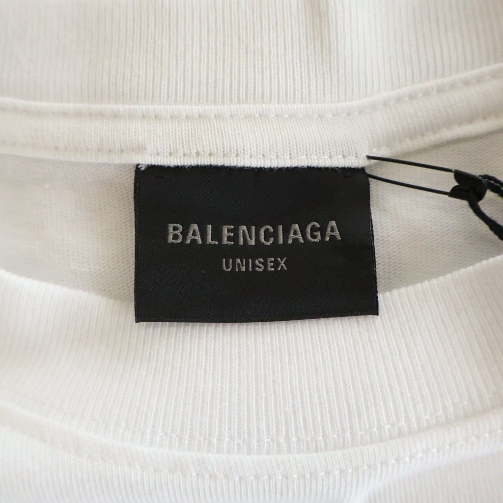 BALENCIAGA(バレンシアガ) 25SS Overlayer Political Campaign Tee Small Fit キャンペーンロゴ 両面プリントTシャツ 半袖クルーネックカットソー レディース 612964 TSVY7