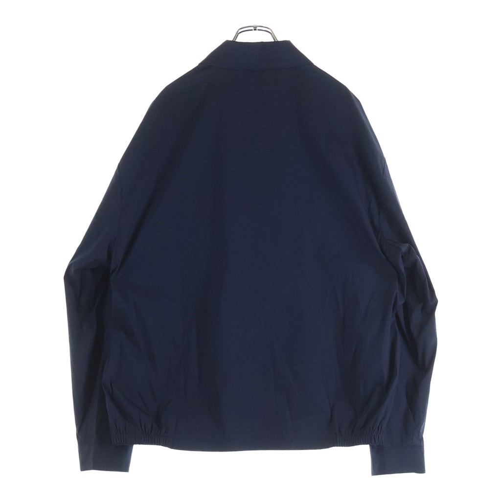 PRADA(プラダ) トライアングルロゴ ストレッチコットン ジップアップジャケット ブルゾン ネイビー SGC513