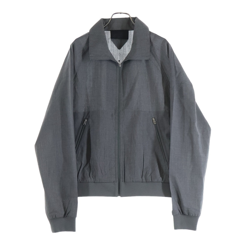 PRADA(プラダ) 25SS LIHTWEIGHT WOOL BOMBER JACKET ライトウェイトウール ボンバージャケット ジップアップブルゾン グレー SGC874