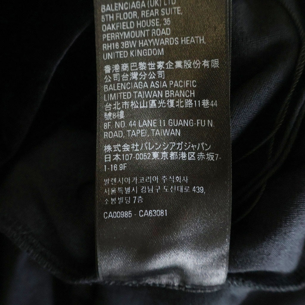 BALENCIAGA(バレンシアガ) 24AW VELVET HOODIE ベルベット プルオーバーパーカー フーディー レディース ブラック 720654 TKQ22