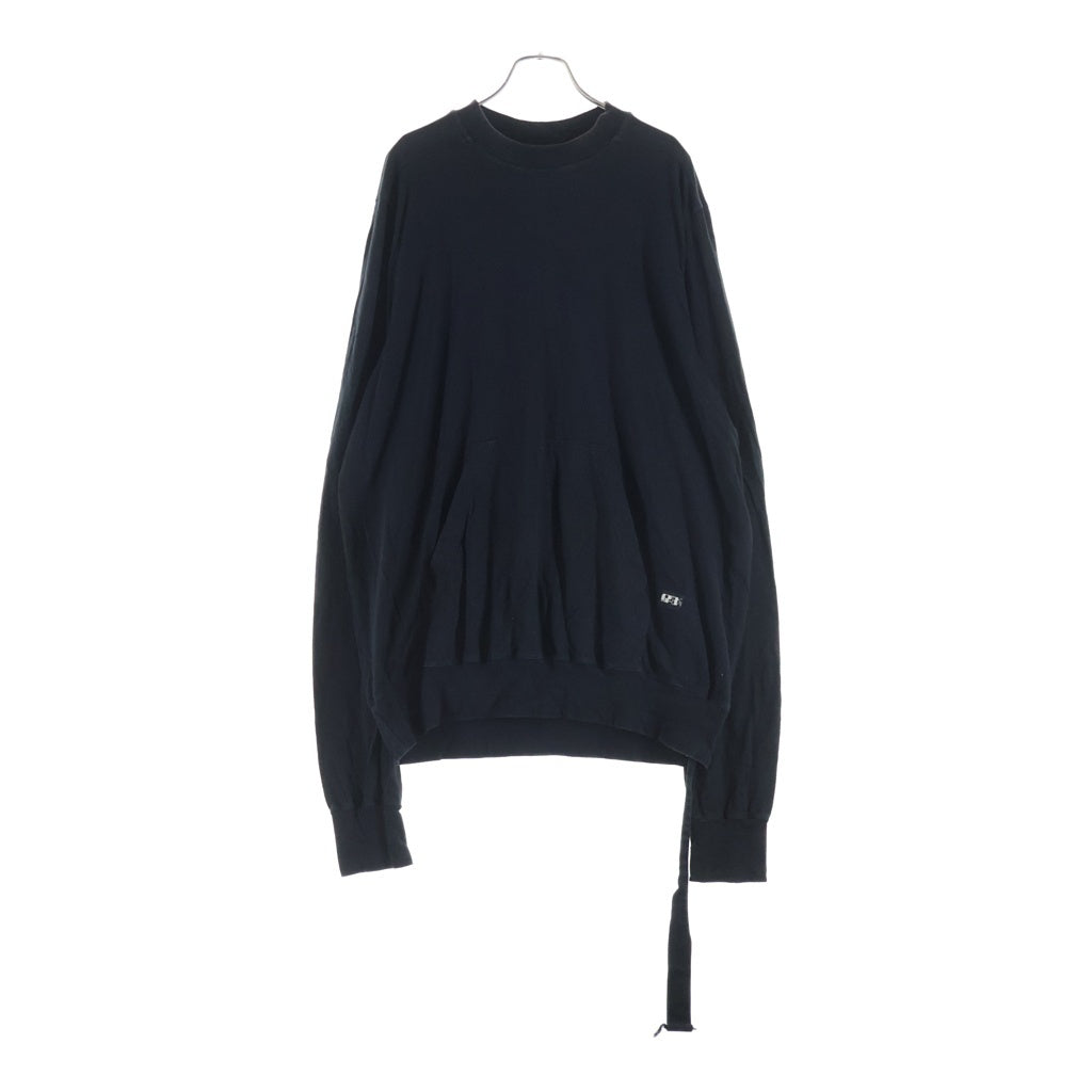 DRKSHDW(ダークシャドウ) 21SS ポケット付 長袖クルーネックカットソー ブラック DU21S2283-RN