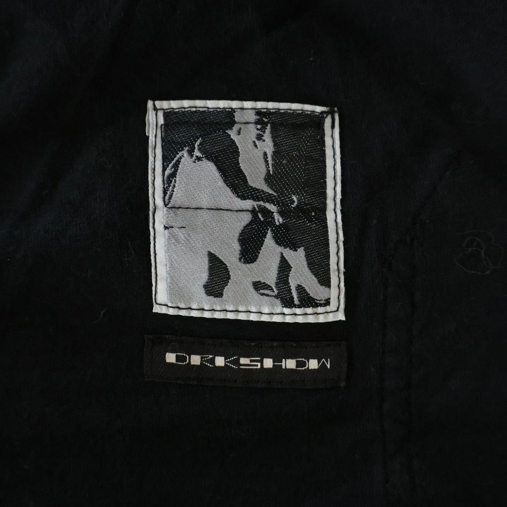 DRKSHDW(ダークシャドウ) 21SS ポケット付 長袖クルーネックカットソー ブラック DU21S2283-RN