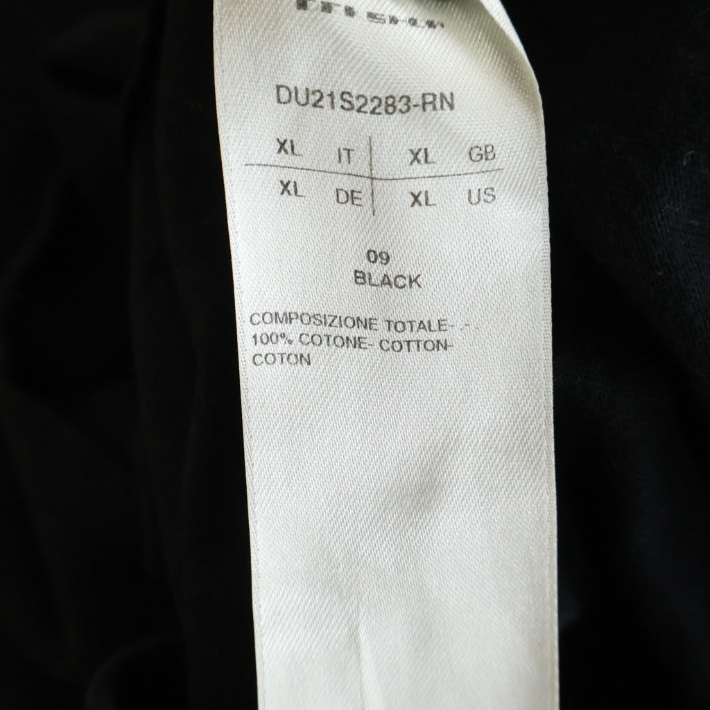DRKSHDW(ダークシャドウ) 21SS ポケット付 長袖クルーネックカットソー ブラック DU21S2283-RN
