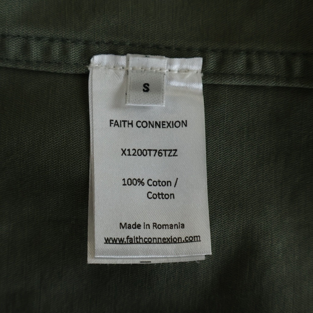 FAITH CONNEXION(フェイスコネクション) MULTIPOCKET PARKA マルチポケットパーカー ペイント加工 ジップアップジャケット カーキ X1200T76TZZ