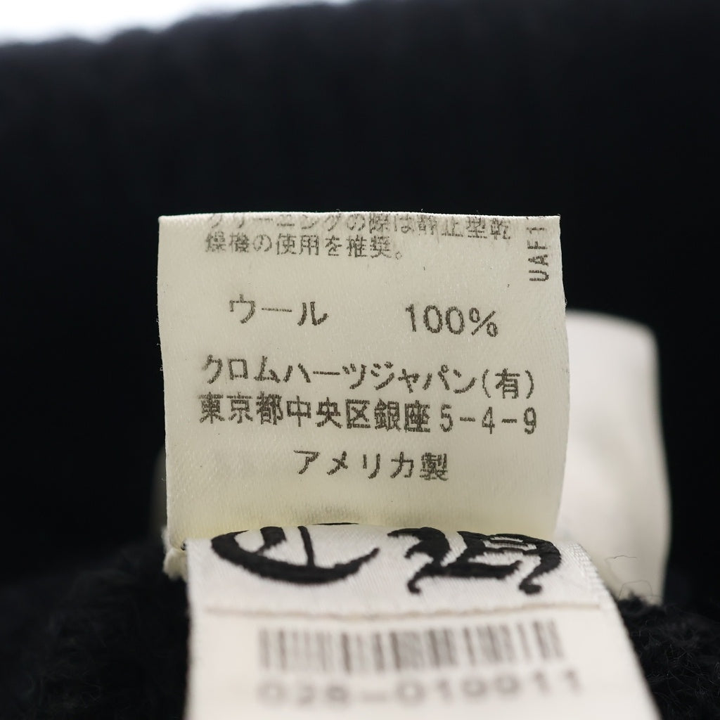 CHROME HEARTS(クロムハーツ) WOOL WATCH CAP CHプラス ホースシューニットキャップ ビーニー帽子 ブラック