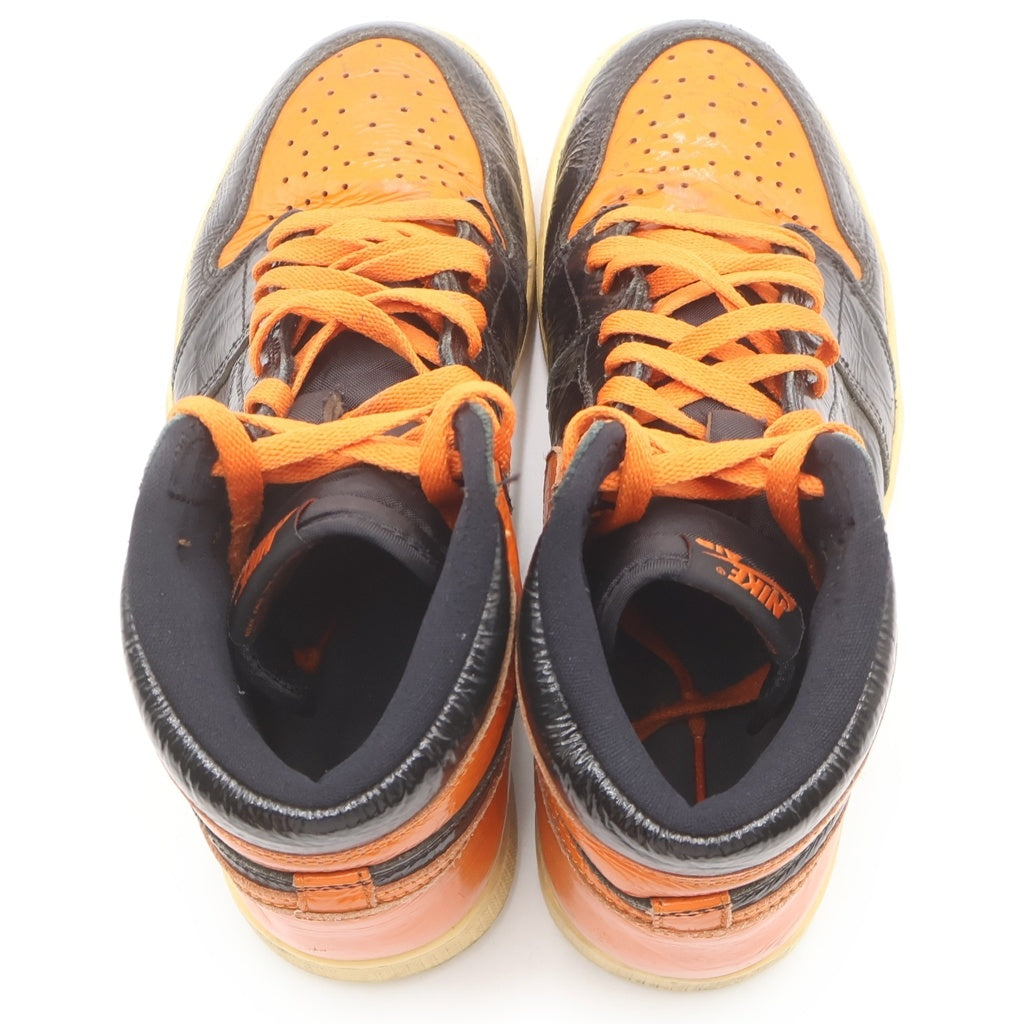 NIKE(ナイキ) AIR JORDAN 1 HIGH SHATTERED BACKBOARD 3.0 エアジョーダン1 シャッタード バックボード3.0 ハイカットスニーカー ブラック/オレンジ US9/27cm 555088-028