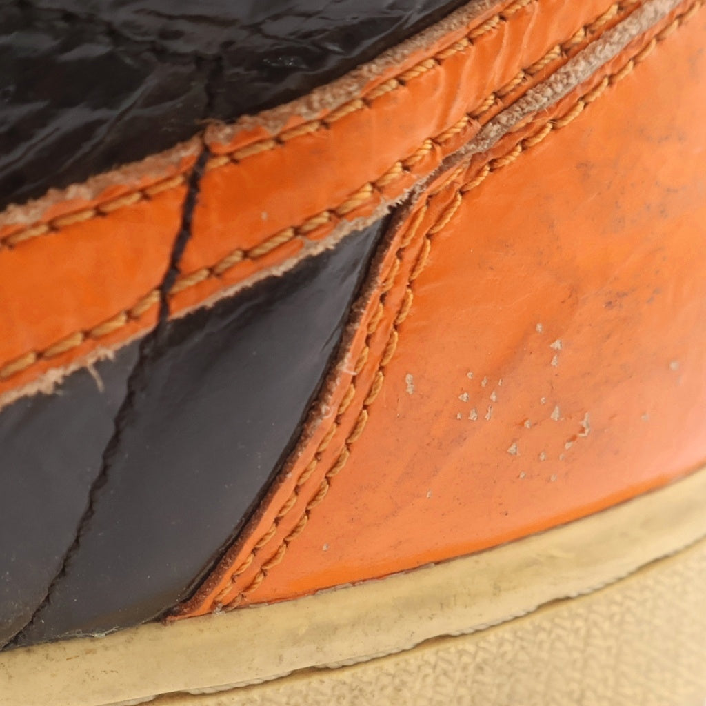 NIKE(ナイキ) AIR JORDAN 1 HIGH SHATTERED BACKBOARD 3.0 エアジョーダン1 シャッタード バックボード3.0 ハイカットスニーカー ブラック/オレンジ US9/27cm 555088-028