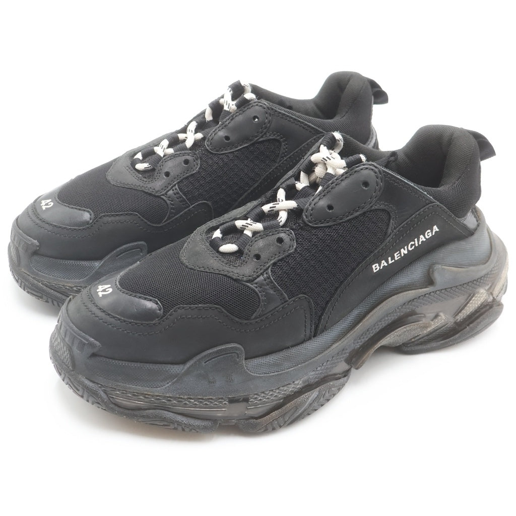 BALENCIAGA(バレンシアガ) TRIPLE S トリプルエス クリアソールダッドローカットスニーカー ブラック 541624