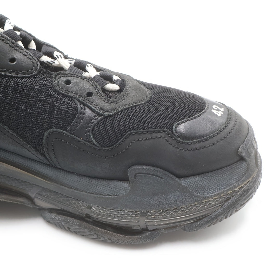 BALENCIAGA(バレンシアガ) TRIPLE S トリプルエス クリアソールダッドローカットスニーカー ブラック 541624