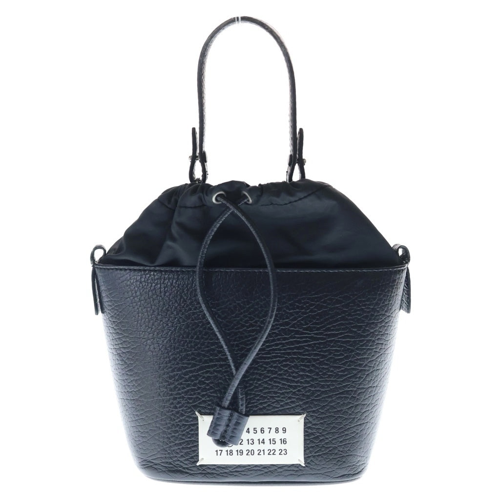 Maison Margiela(メゾンマルジェラ) 5AC BUCKET SMALL バケット 2WAY レザー ショルダー ハンドバッグ ブラック S61WG0035 P03956 レディース