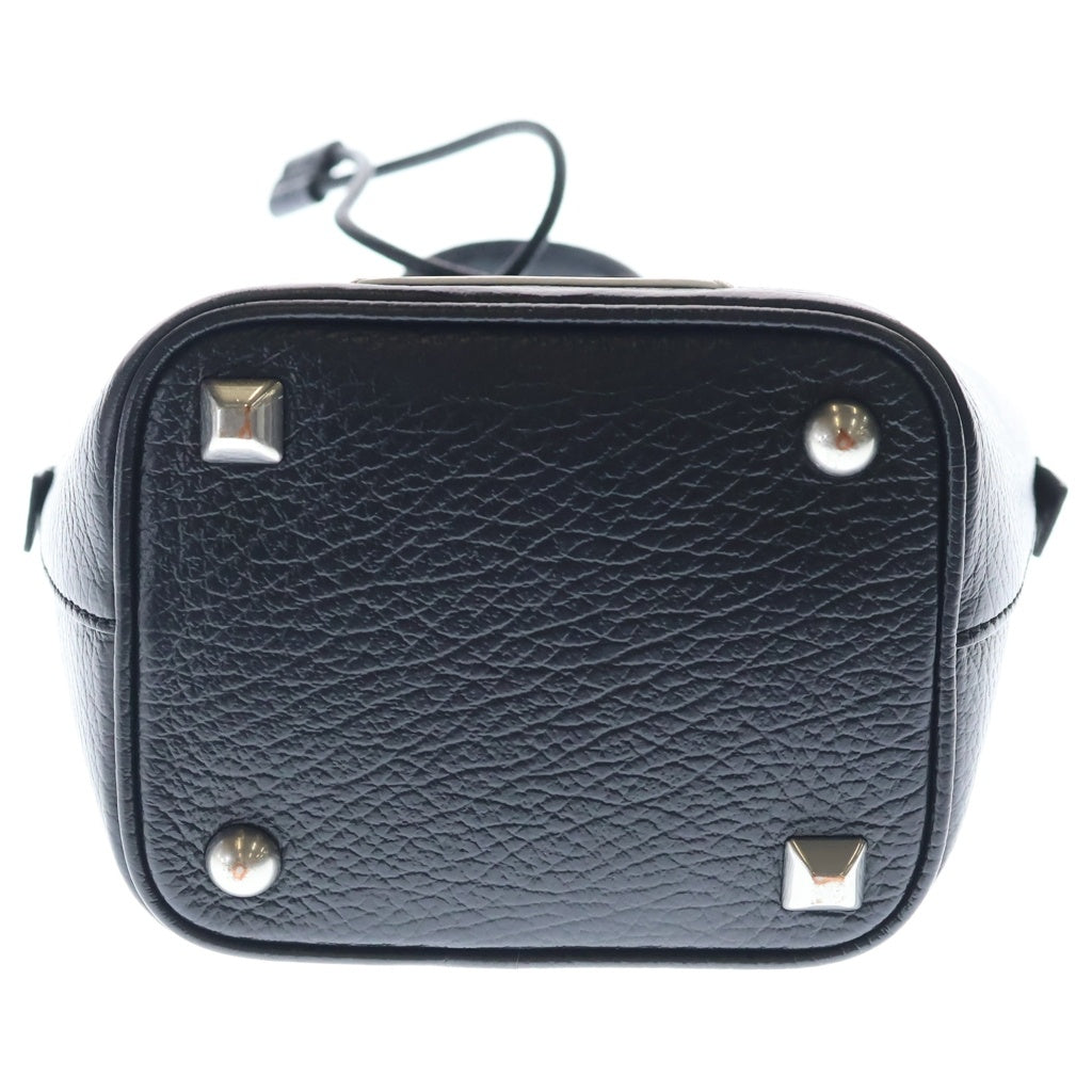 Maison Margiela(メゾンマルジェラ) 5AC BUCKET SMALL バケット 2WAY レザー ショルダー ハンドバッグ ブラック S61WG0035 P03956 レディース