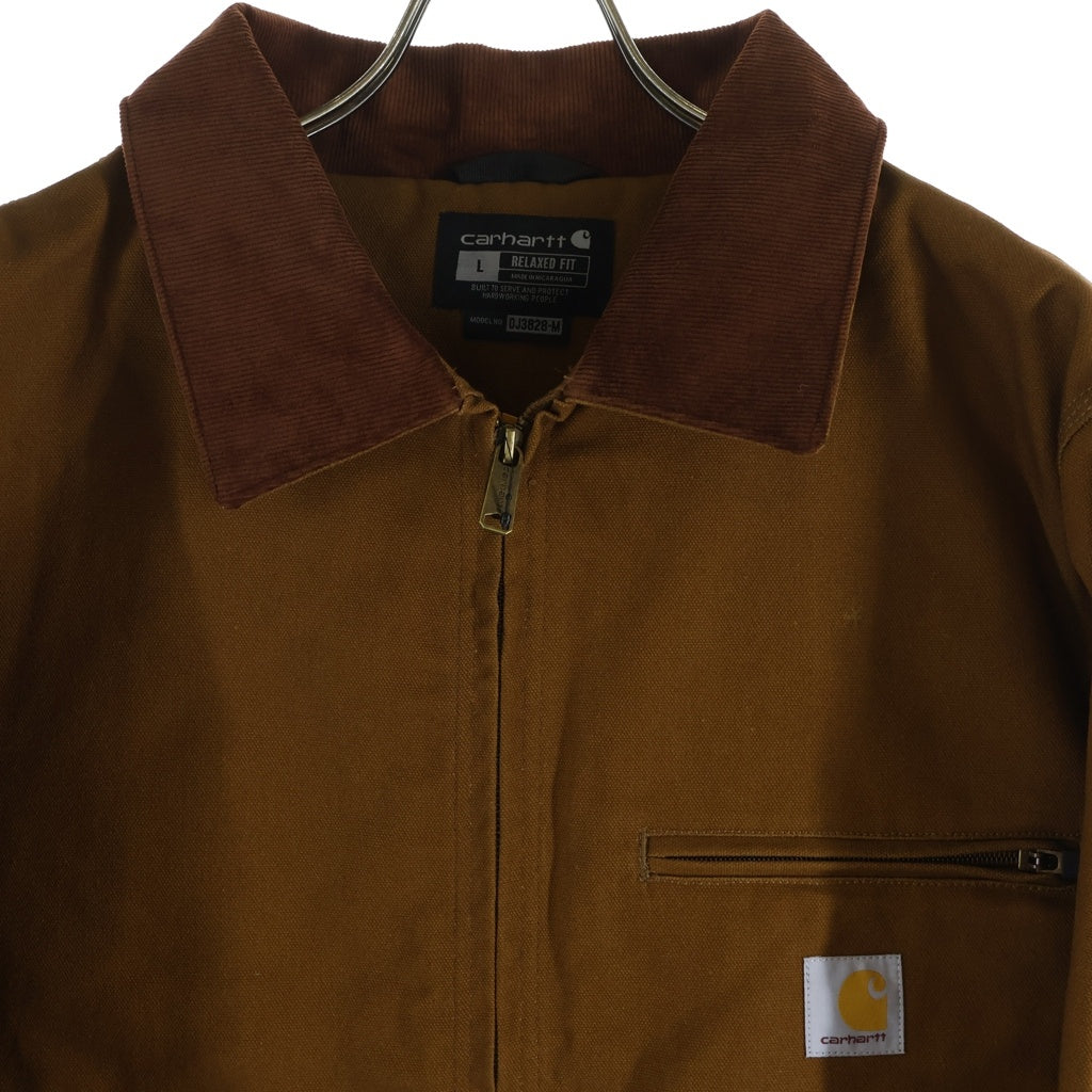 CARHARTT(カーハート) DUCK DETROIT JACKET 裏地ブランケット ジップアップ ダック デトロイト ジャケット ブラウン 0J3828‐M