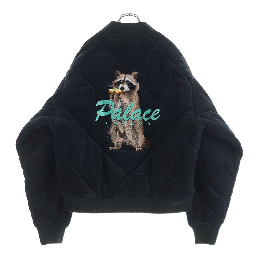 Palace Skateboards パレススケートボーズ 26SS HUNGRY RACCOON JACKET ハングリーラクーン刺繍 ジップアップジャケット ブルゾン ブラック Palace Skateboards(パレススケートボーズ) 26SS HUNGRY RACCOON