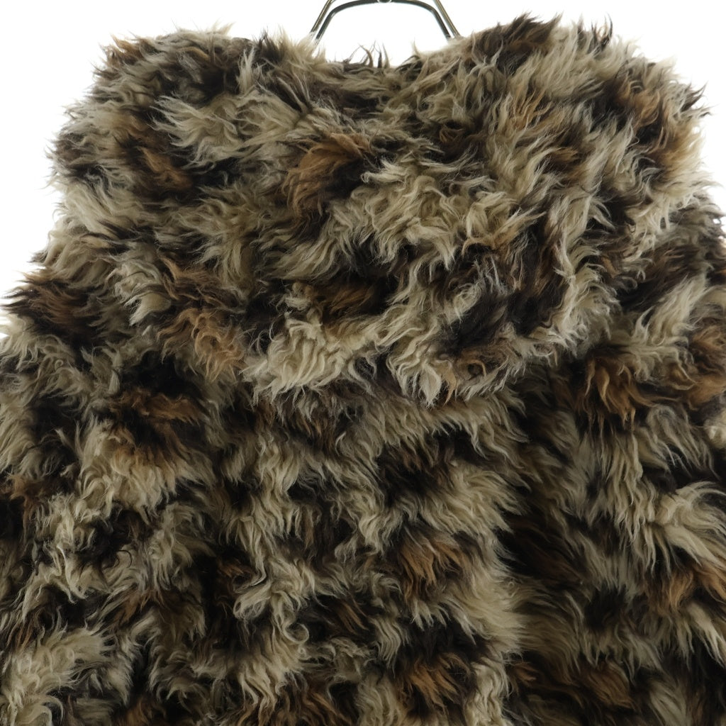 Palace Skateboards(パレススケートボーズ) 26SS FURRY FLEECE JACKET レオパード柄 ファリー フリース ジップアップ ジャケット ブルゾン ベージュ