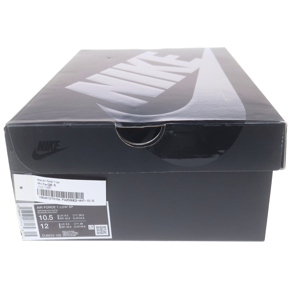 NIKE(ナイキ) ×SUPREME AIR FORCE 1 LOW エアフォース1 ローカットスニーカー US10.5/28.5cm ホワイト/ブラック CU9225-102