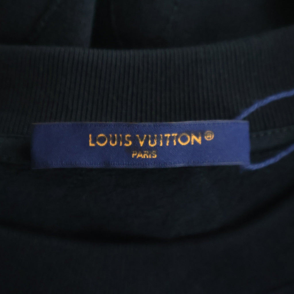 LOUIS VUITTON(ルイヴィトン) 24AW LVロゴジャガード エンブロイダリー クルーネックスウェットシャツ トレーナー ブラック RM242M IHN HRY83W