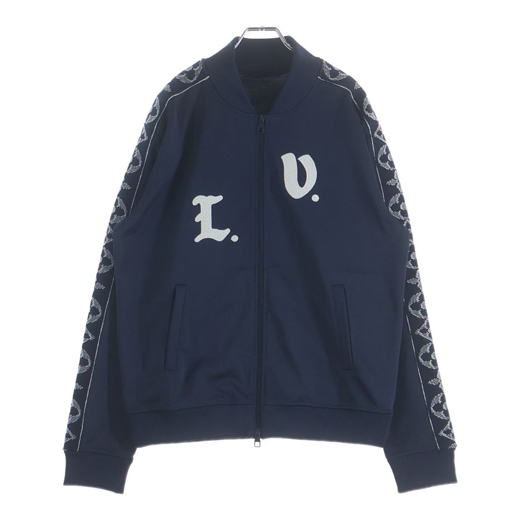 LOUIS VUITTON(ルイヴィトン) 24SS LVロゴエンブロイダリー フラワーバンド ジップアップトラックジャケット ネイビー RM241MQ ZSC HQY45W
