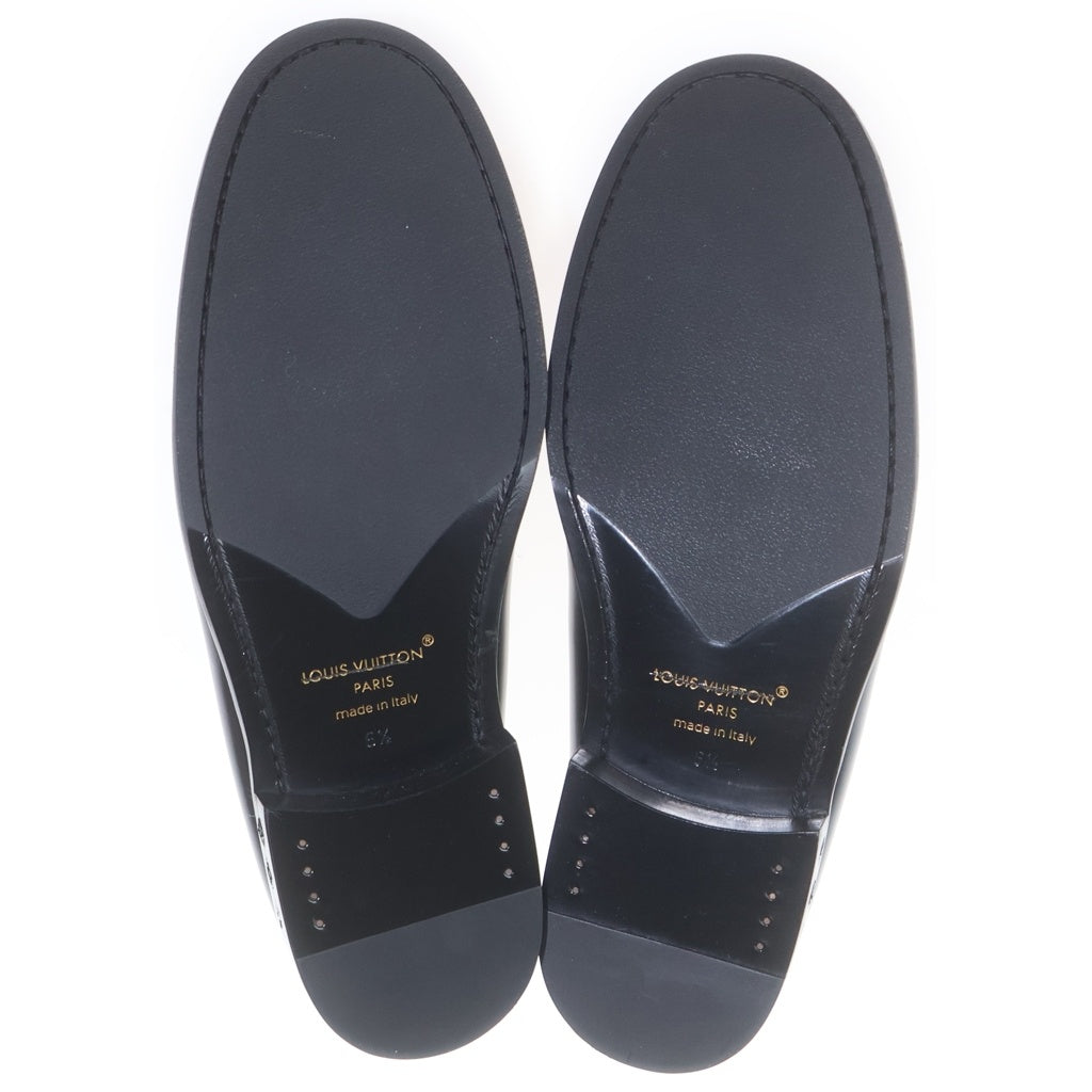 LOUIS VUITTON(ルイヴィトン) LOUIS LOAFER ルイス コイン レザー ローファー シューズ ブラック 1ADFMP