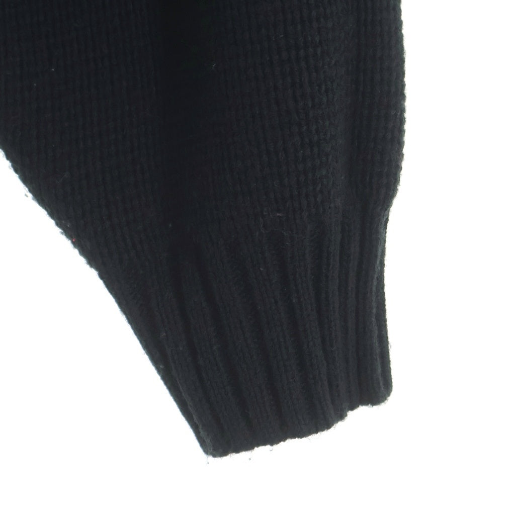 SUPREME(シュプリーム) 23AW CHEST STRIPE SWEATER チェストストライプセーター ボーダークルーネック長袖ニット ブラック