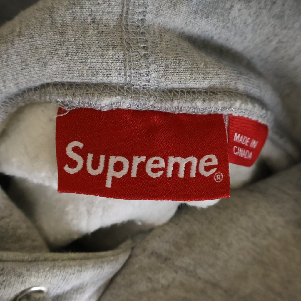 SUPREME(シュプリーム) 16AW 3M Reflective Small Logo Pullover リフレクティブスモールロゴ プルオーバーフーデッドパーカー グレー