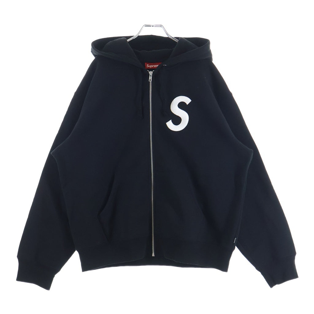 SUPREME(シュプリーム) 25AW S Logo Zip Up Hooded Sweatshirt Sロゴ スウェット ジップアップパーカー ブラック